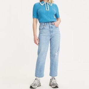 Levi's Women's Ribcage Straight Ankle Jeans - Samba Done